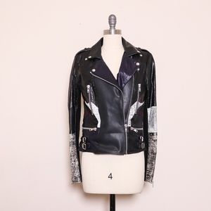 JT BY JESSICA TROSMAN  Leather Jacket M
